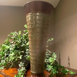 Metal Vase - 15” Tall